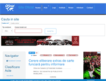 Tablet Screenshot of oficial.ro